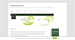Desktop Screenshot of parlamentojoven.org