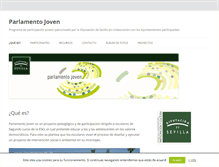 Tablet Screenshot of parlamentojoven.org